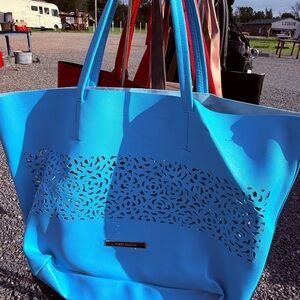 Vince Camuto Blue Tote Bag with Spacious Design